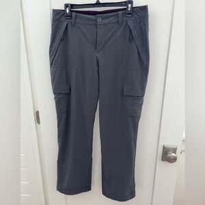 NWOT Eddie Bauer fleece lined stretch nylon cargo bootcut pants sz 10